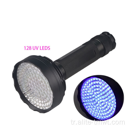 UV 128 LED El Feneri Torch Scorpion Bulucu